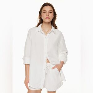 Aritzia Wilfred Free Sail Shirt White